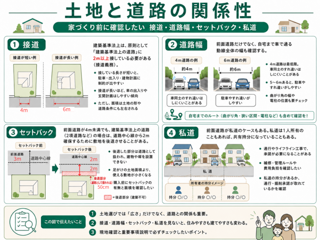 土地と道路の関係性