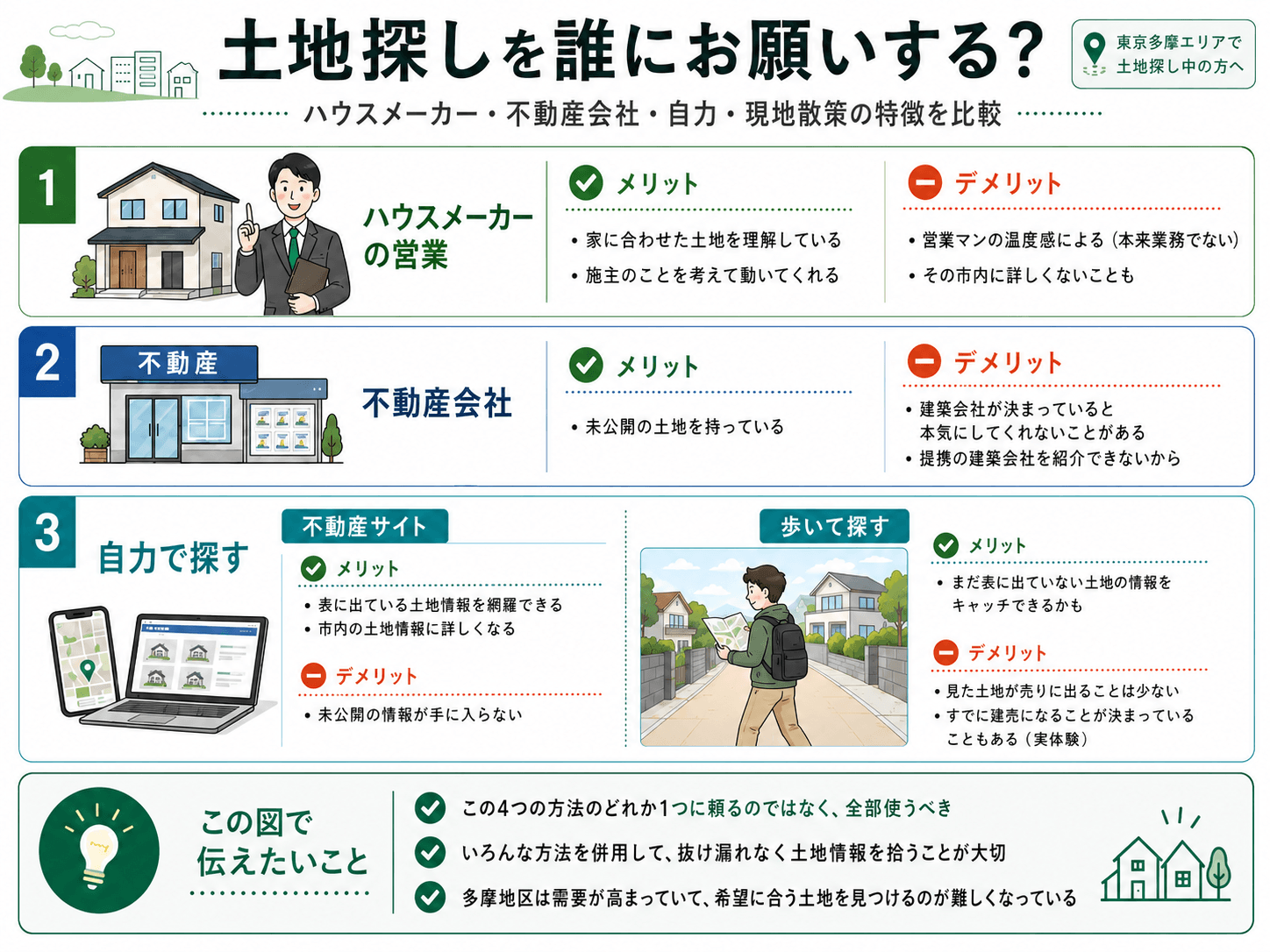 土地探しは誰とする？