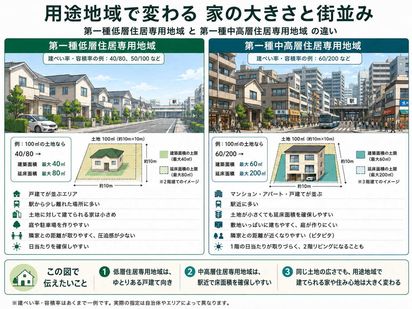 第一種低層住宅専用地域と.中高層専用住宅地域png