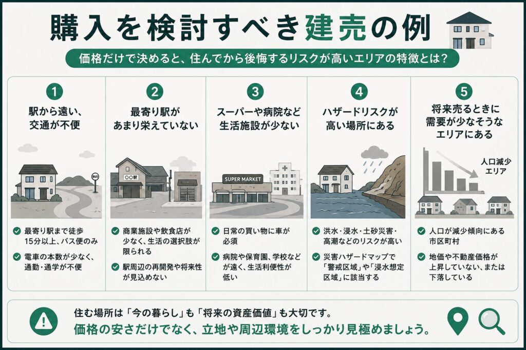 買ってはいけない建売の例