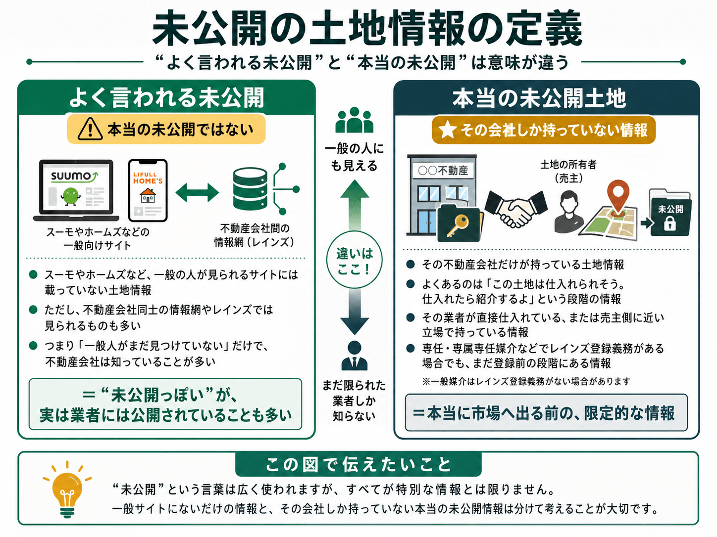 未公開土地の定義